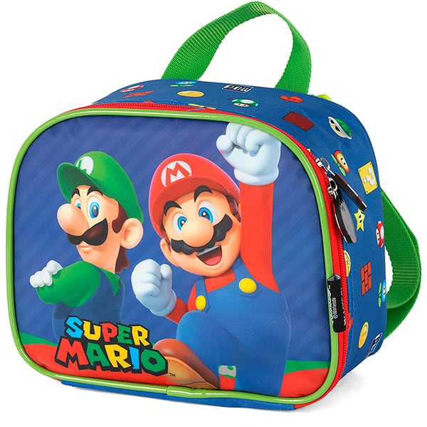 Lancheira Mario Bros azul LA42543MO0 Luxcel PT 1 UN