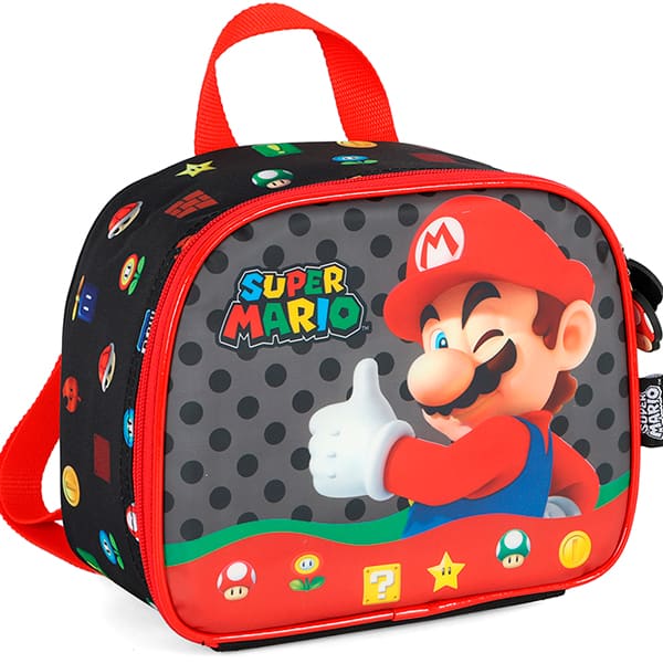 Lancheira Mario Bros preto LA42543MO0 Luxcel PT 1 UN