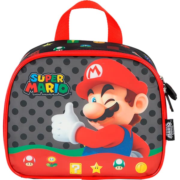 Lancheira Mario Bros preto LA42543MO0 Luxcel PT 1 UN