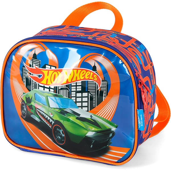 Lancheira escolar Hot Wheels, Azul, LA42613HW0200U, Luxcel PT 1 UN Lancheira escolar Hot Wheels, Azul, LA42613HW0200U, Luxcel PT 1 UN