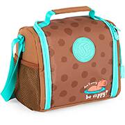 Lancheira Up4you Capivara, Marrom e verde, LA49653UP0, Luxcel - PT 1 UN