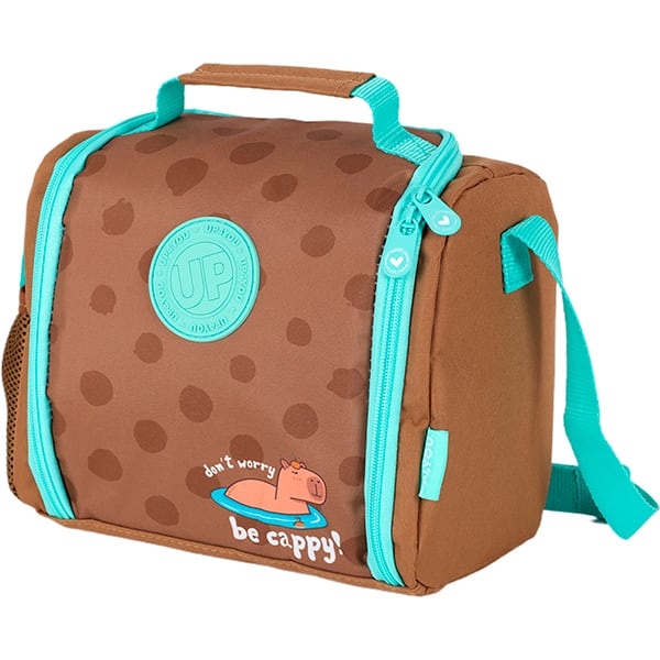 Lancheira Up4you Capivara, Marrom e verde, LA49653UP0, Luxcel - PT 1 UN Lancheira Up4you Capivara, Marrom e verde, LA49653UP0, Luxcel - PT 1 UN
