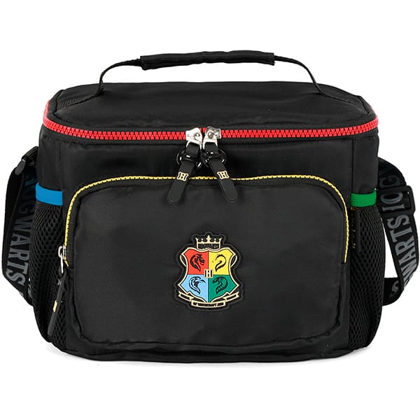 Lancheira escolar Harry Potter, Hogwarts, Preto, LA49763HP0, Luxcel - PT 1 UN