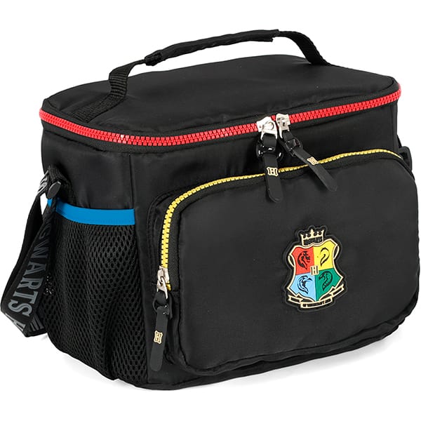 Lancheira escolar Harry Potter, Hogwarts, Preto, LA49763HP0, Luxcel - PT 1 UN