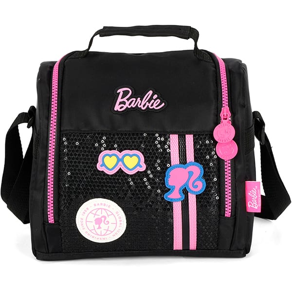 Lancheira escolar Barbie, Preto, LA49933BB0, Luxcel - PT 1 UN
