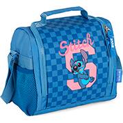 Lancheira escolar Stitch, Azul, LA50053SC0200, Luxcel - PT 1 UN
