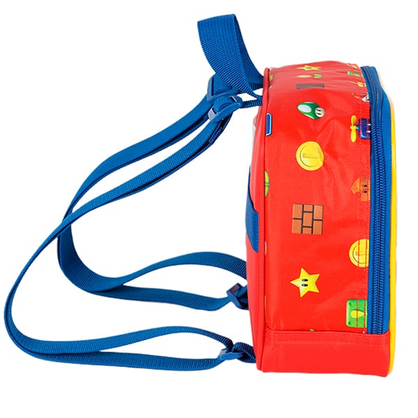 Lancheira escolar Super Mario Bros vermelha e Azul, LA42533MO0, Luxcel - PT 1 UN Lancheira escolar Super Mario Bros vermelha e Azul, LA42533MO0, Luxcel - PT 1 UN