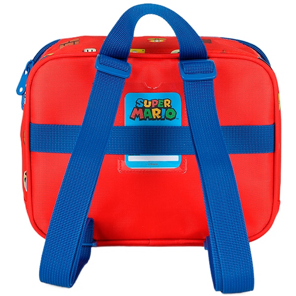 Lancheira escolar Super Mario Bros vermelha e Azul, LA42533MO0, Luxcel - PT 1 UN Lancheira escolar Super Mario Bros vermelha e Azul, LA42533MO0, Luxcel - PT 1 UN