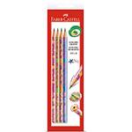 Lápis Grafite Redondo EcoLápis n.2 B Glitiz Faber-Castell BT 4 UN