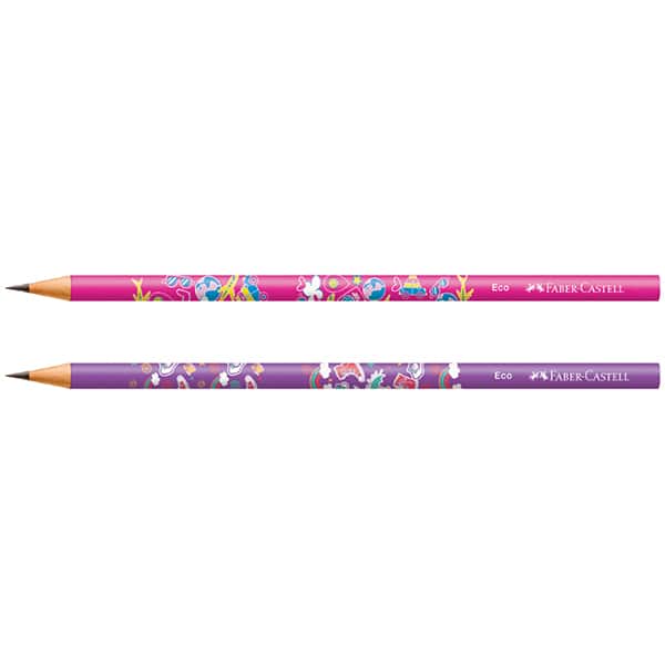 Kit Glimmer Viagem, 2 Ecolápis redondo + Apontador + Borracha, Faber-Castell - BT 4 UN