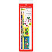 Kit Glimmer Botânica, 2 Ecolápis redondo + Apontador + Borracha, Faber-Castell - BT 4 UN