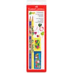 Kit Glimmer Botânica, 2 Ecolápis redondo + Apontador + Borracha, Faber-Castell - BT 4 UN