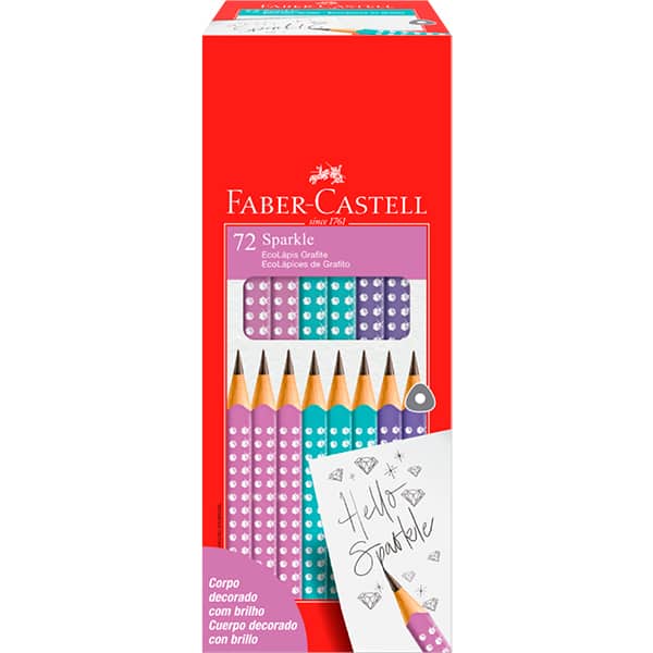 Lápis Grafite Sparkle, Reredondo, Faber Castell - DP 72 UN