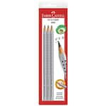 Lápis Grafite Triangular, EcoLápis, n.2 B, Eco Grip, 2001, Cinza, Faber-Castell - BT 3 UN