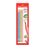 Lápis Grafite EcoLápis n.2 B Max Colors Faber-Castell BT 4 UN