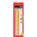 Lápis Grafite EcoLápis n.2 B Neon Faber-Castell BT 4 UN