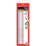 Lápis Grafite Redondo EcoLápis n.2 B Pérola Faber-Castell BT 4 UN