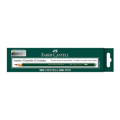 Lápis preto técnico 5B sextavado 90005B Faber-Castell CX 12 UN