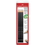 Lápis Grafite Redondo EcoLápis n.2 B Max Preto Faber-Castell BT 4 UN