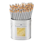 Lápis Preto n.2 Lata 2001B, Grip, Preto, Faber-Castell  LT 144 UN