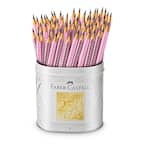 Lápis Preto n.2 Lata Mix, Grip, Lilás, Rosa, 2001, Faber-Castell - LT 144 UN