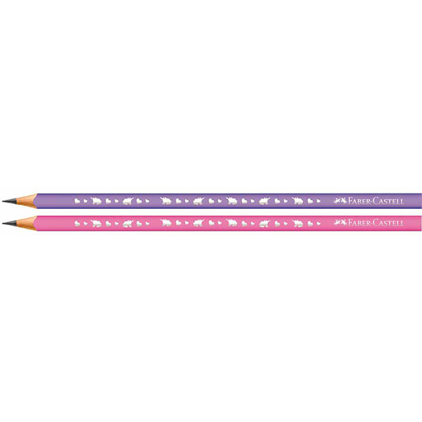 Lápis Preto n.2, Unicórnio, Roxo e Rosa, SM/935UNI, Faber-Castell - BT 4 UN Lápis Preto n.2, Unicórnio, Roxo e Rosa, SM/935UNI, Faber-Castell - BT 4 UN