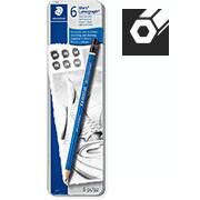 Conjunto lápis técnico Lumograf c/6 100G6 Staedtler BT 1 KT