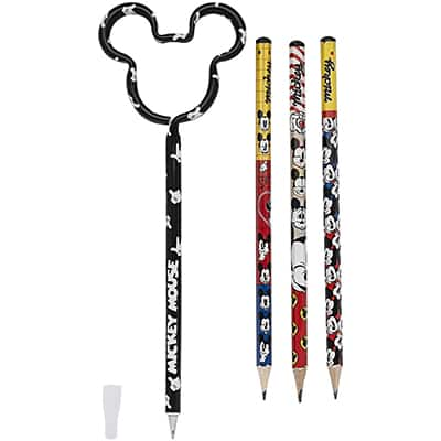 Lápis Preto N.2 Mickey Disney Face + Caneta Mickey Disney Sortido 22627 Molin - BT 4 UN