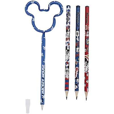 Lápis Preto N.2 Mickey Disney Face + Caneta Mickey Disney Sortido 22627 Molin - BT 4 UN