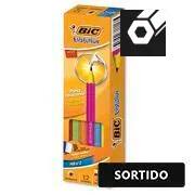 Lápis Preto BIC Evolution, Corpo Colors Hexagonal, Grafite HB2, Cores Sortidas, 930017 - BT 12 UN