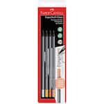 Lápis Grafite Ecolápis SuperSoft n.2 Glam Faber-Castell BT 4 UN