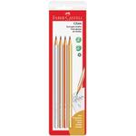 Lápis Grafite Ecolápis n.2 Glam Faber-Castell BT 4 UN