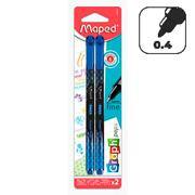 Caneta hidrográfica ponta fina 0.4mm azul Graph Peps Premium, 749040, Maped BT 1 UN