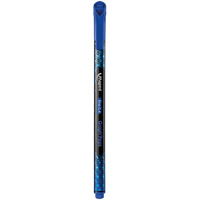 Caneta hidrográfica ponta fina 0.4mm azul Graph Peps Premium, 749040, Maped BT 1 UN