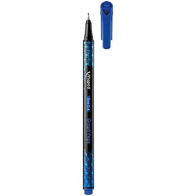 Caneta hidrográfica ponta fina 0.4mm azul Graph Peps Premium, 749040, Maped BT 1 UN