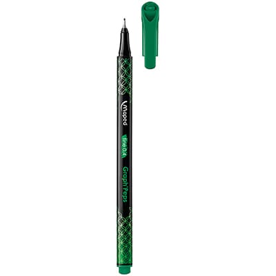 Caneta hidrográfica ponta fina 0.4mm 4 cores Fineliner Graph Peps Premium, 749044, Maped BT 1 UN