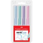 Caneta Fine Pen Colors 0.4mm Pastel Faber-Castell BT 4 UN
