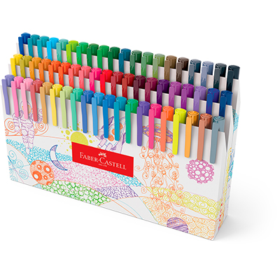 Caneta Fine Pen Colors 0.4mm 60 Cores Faber-Castell ET 1 UN Caneta Fine Pen Colors 0.4mm 60 Cores Faber-Castell ET 1 UN