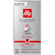 Café Illy Cápsula Lungo Clássico Compatível com Máquina de Café Nespresso CX 10 UN