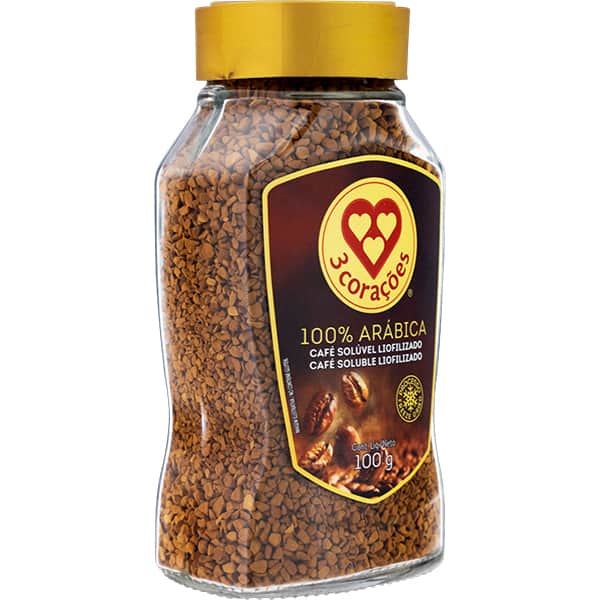 Café solúvel liofilizado, 100g, Tres Corações - PT 1 UN Café solúvel liofilizado, 100g, Tres Corações - PT 1 UN