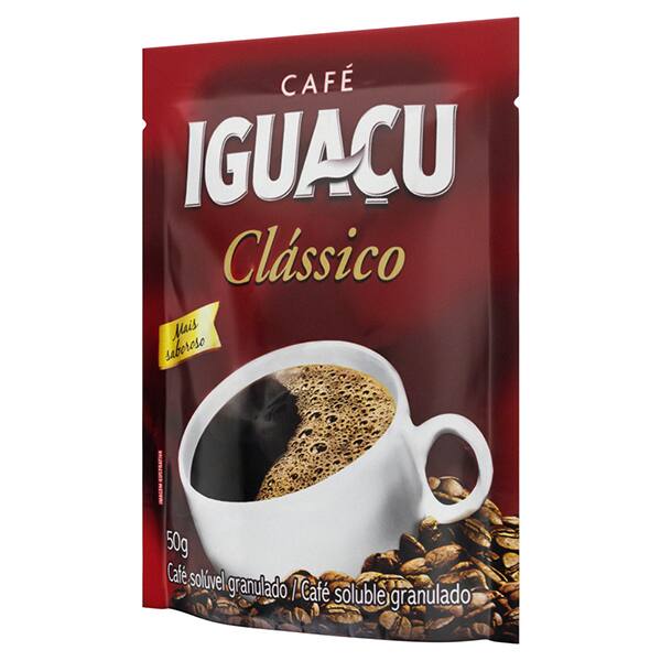 Café solúvel iguaçu, Clássico, 50g, 12142014, Tres Corações - PT 1 UN