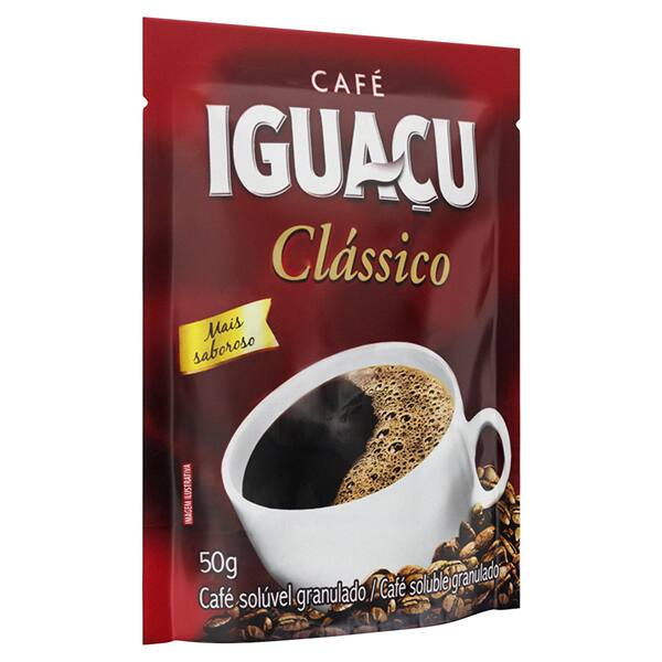 Café solúvel iguaçu, Clássico, 50g, 12142014, Tres Corações - PT 1 UN