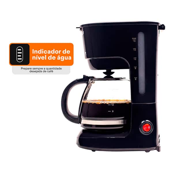 Cafeteira elétrica Aroma Plus 18x, 127V, Capacidade 750 ml, B92000691, Mallory - CX 1 UN