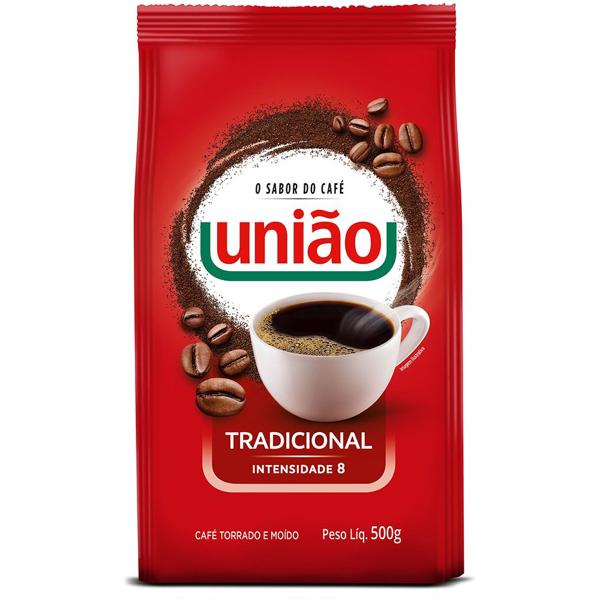 Café torrado e moído tradicional,500g, 70010001, União - PT 1 UN