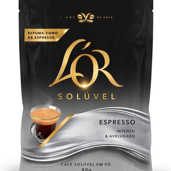 Café L'or Solúvel Espresso, Sachê 40g PT 1 UN