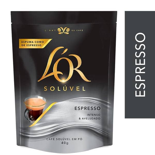 Café L'or Solúvel Espresso, Sachê 40g PT 1 UN