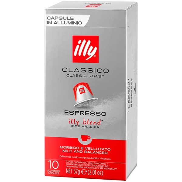 Cápsula de Café para Nespresso Illy, Sabor Clássico - CX 10 UN