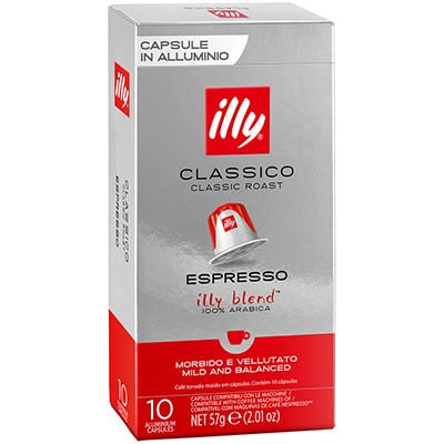 Cápsula de Café para Nespresso Illy, Sabor Clássico - CX 10 UN