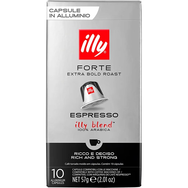 Cápsula de Café para Nespresso Illy, Sabor Forte - CX 10 UN