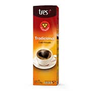 Cápsula de Café Filtrado Clássico, Compatível com Cafeteira Tres, 3 corações - CX 10 UN Cápsula de Café Filtrado Clássico, Compatível com Cafeteira Tres, 3 corações - CX 10 UN